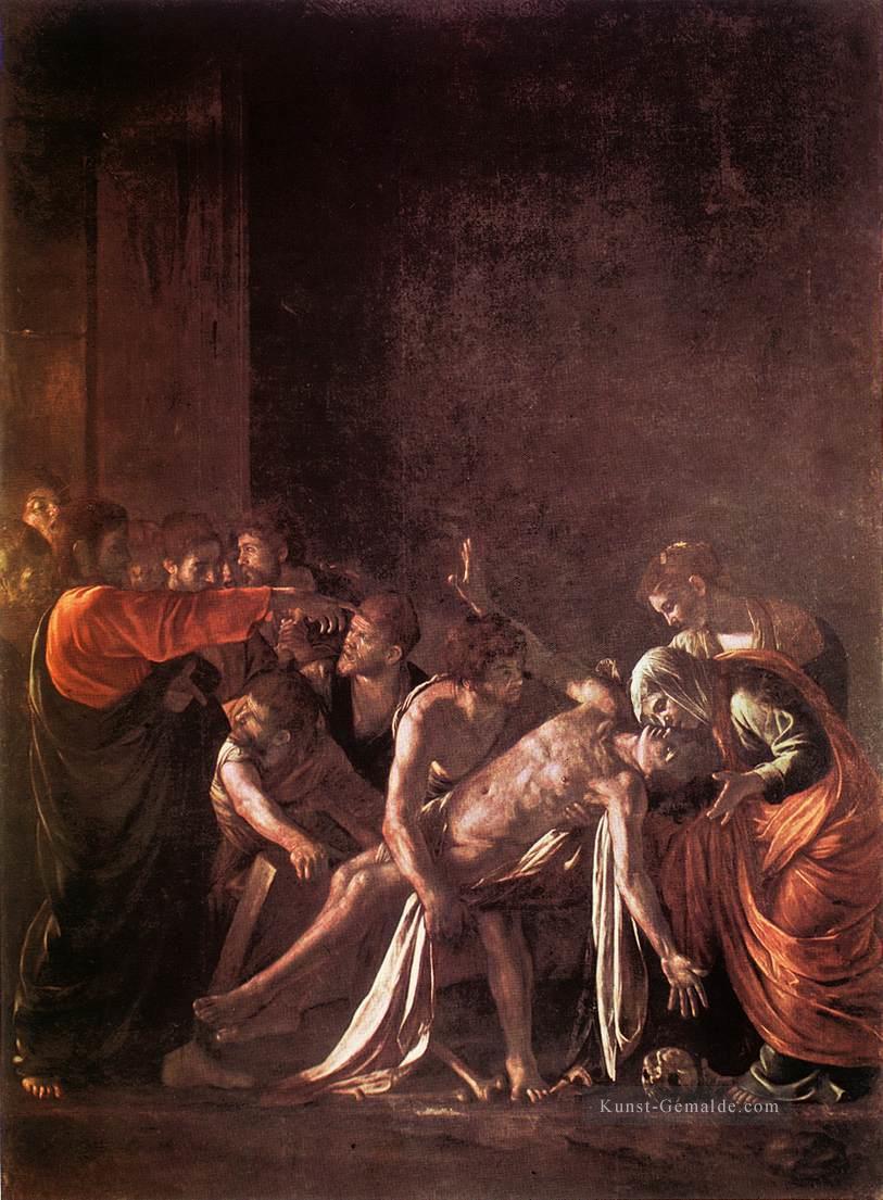 Die Auferweckung des Lazarus Barock Caravaggio Ölgemälde